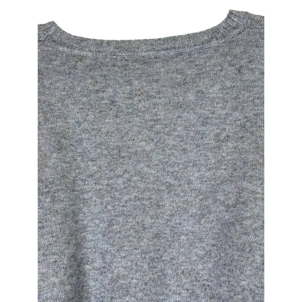 Theo Spence Gray Black w/Star Print Oversized Long Sleeve Sweater Top Size M - Picture 5 of 9